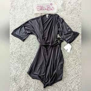 NWOT Joyspun Soft Black Robe L/XL